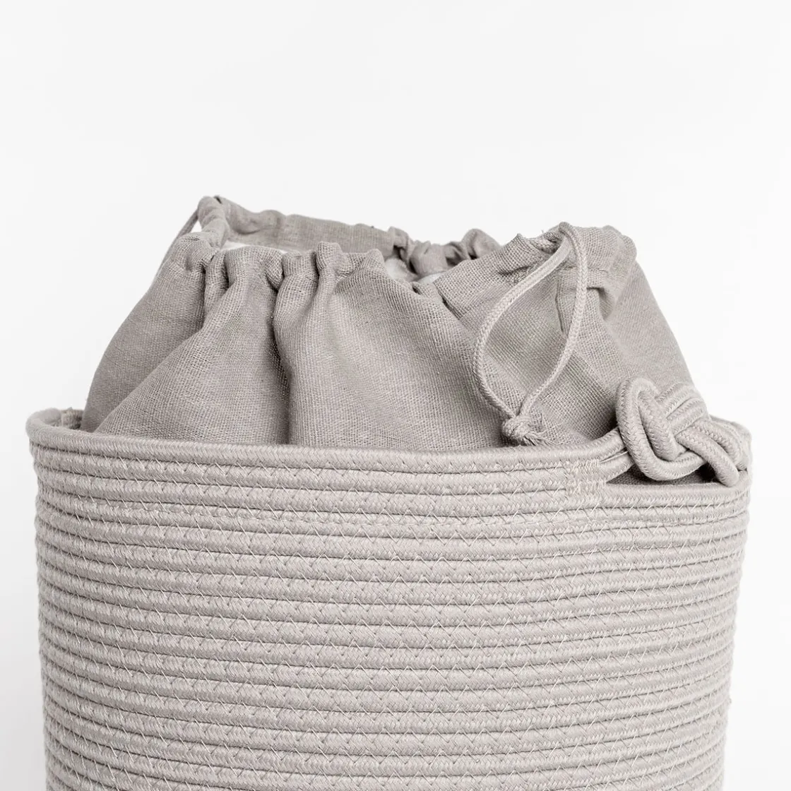 Cestas Para La Ropa Sucia>Cesta wc beige de algodón 33X45cm