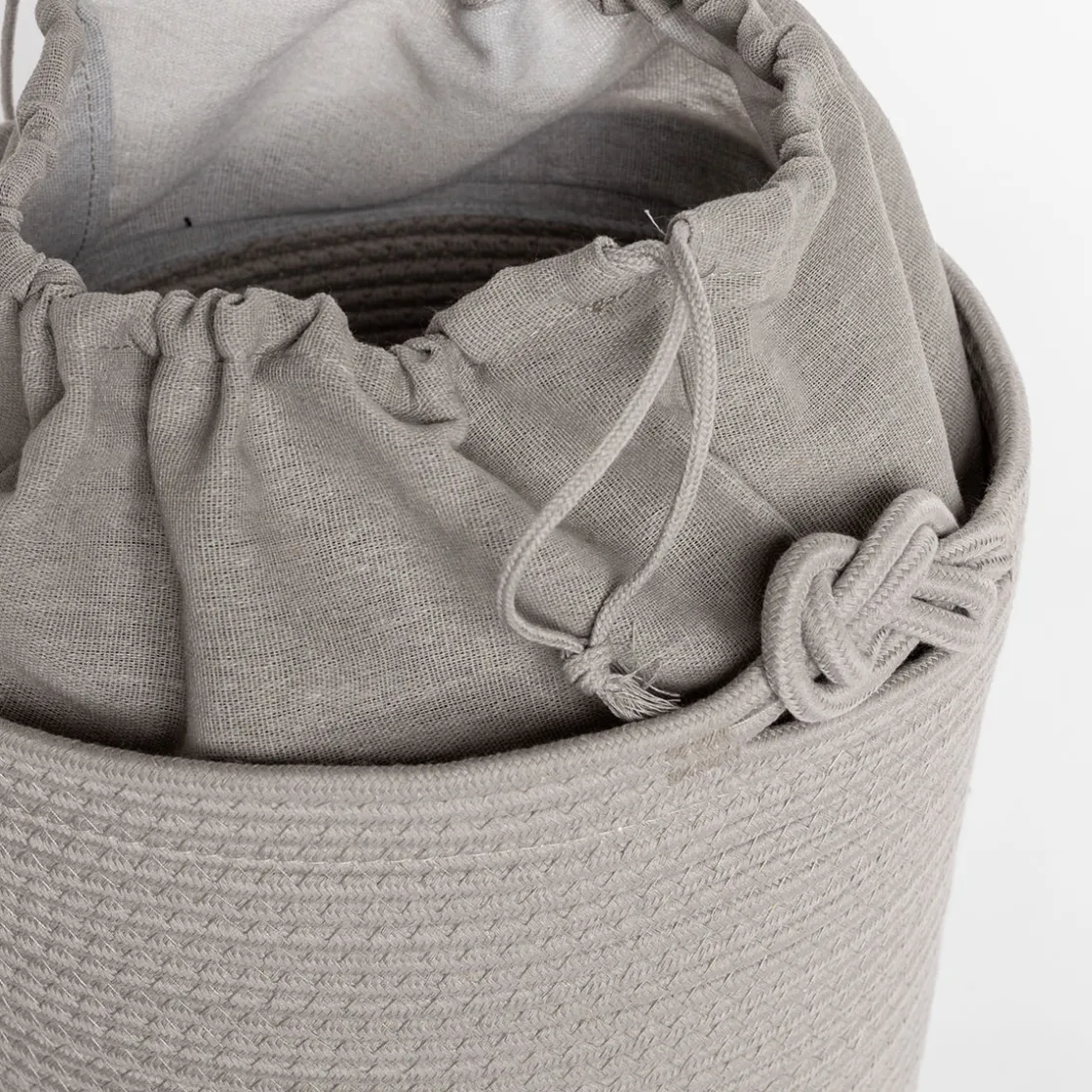 Cestas Para La Ropa Sucia>Cesta wc beige de algodón 33X45cm