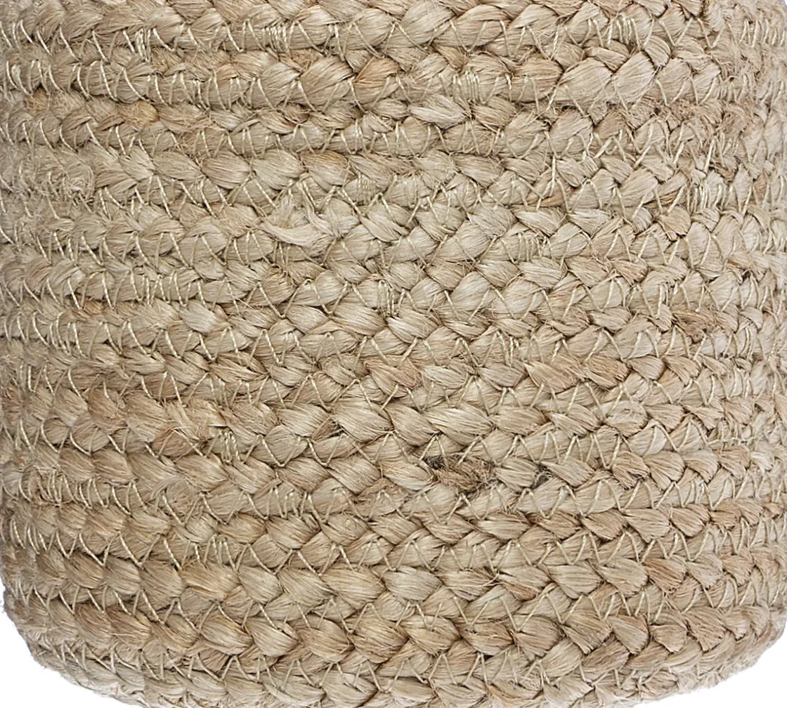 atmosphera Cestas Y Baúles|Estilo Étnico>Cesto Beige De Yute 10x12cm