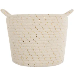 atmosphera4kids Almacenamiento>Cesto De Algodón C/Lurex Niños 22x17Cm