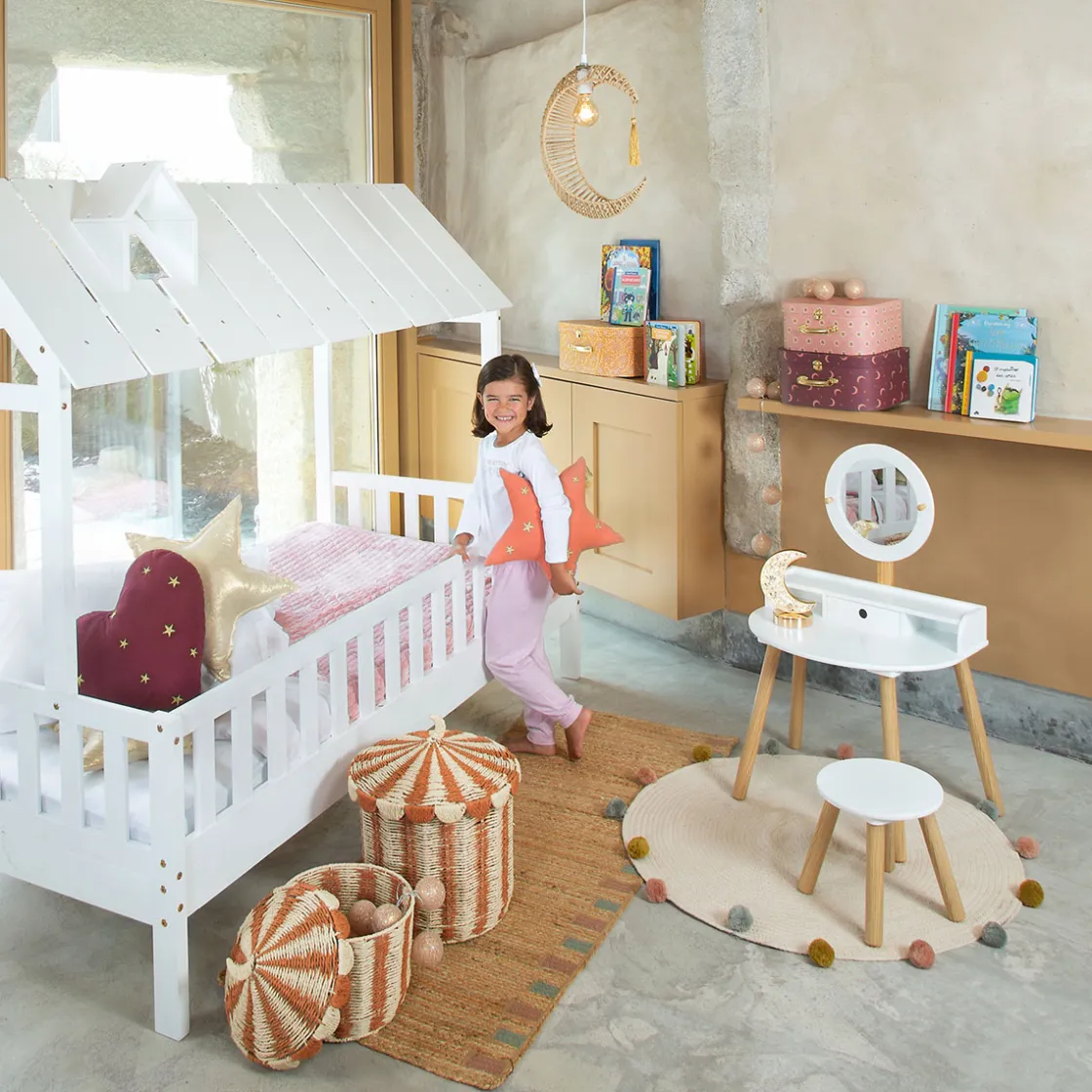 atmosphera4kids Almacenamiento>Cesto de almacenaje NOMADE con tapa 32cm