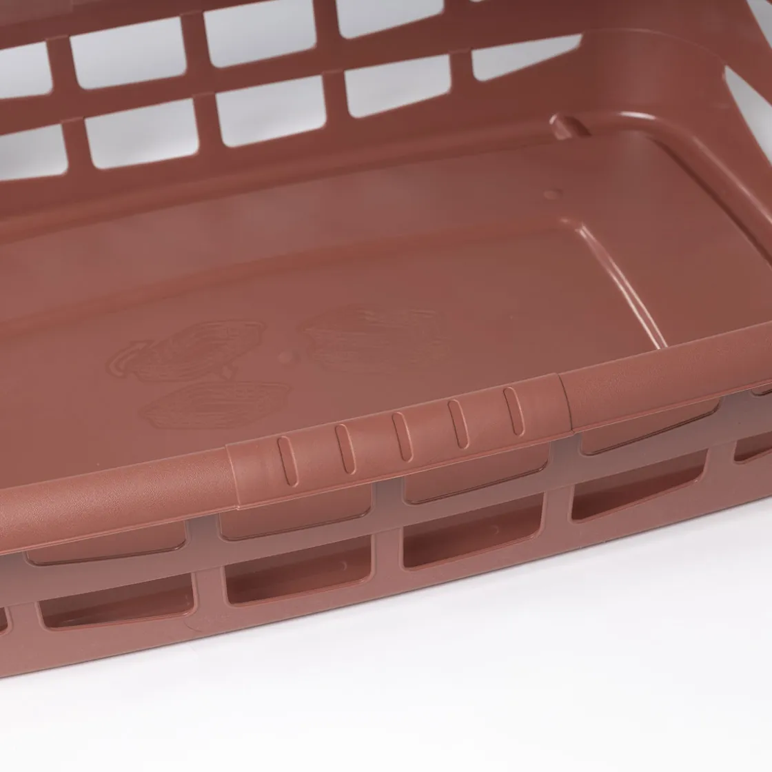 Cestas Y Palanganas>Cesto de ropa bajo de terracota 25L