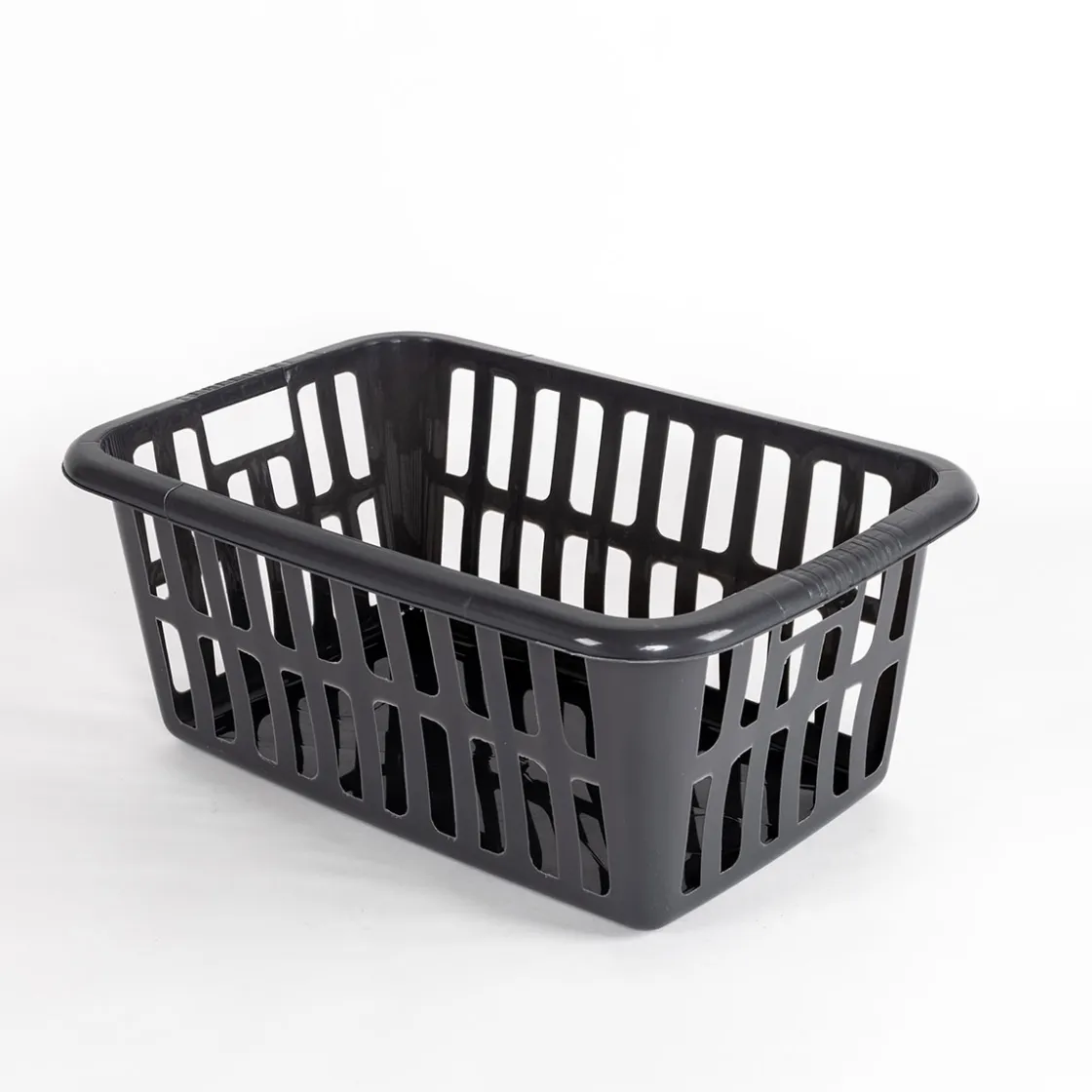 Cestas Y Palanganas>Cesto para colada alto gris 40L