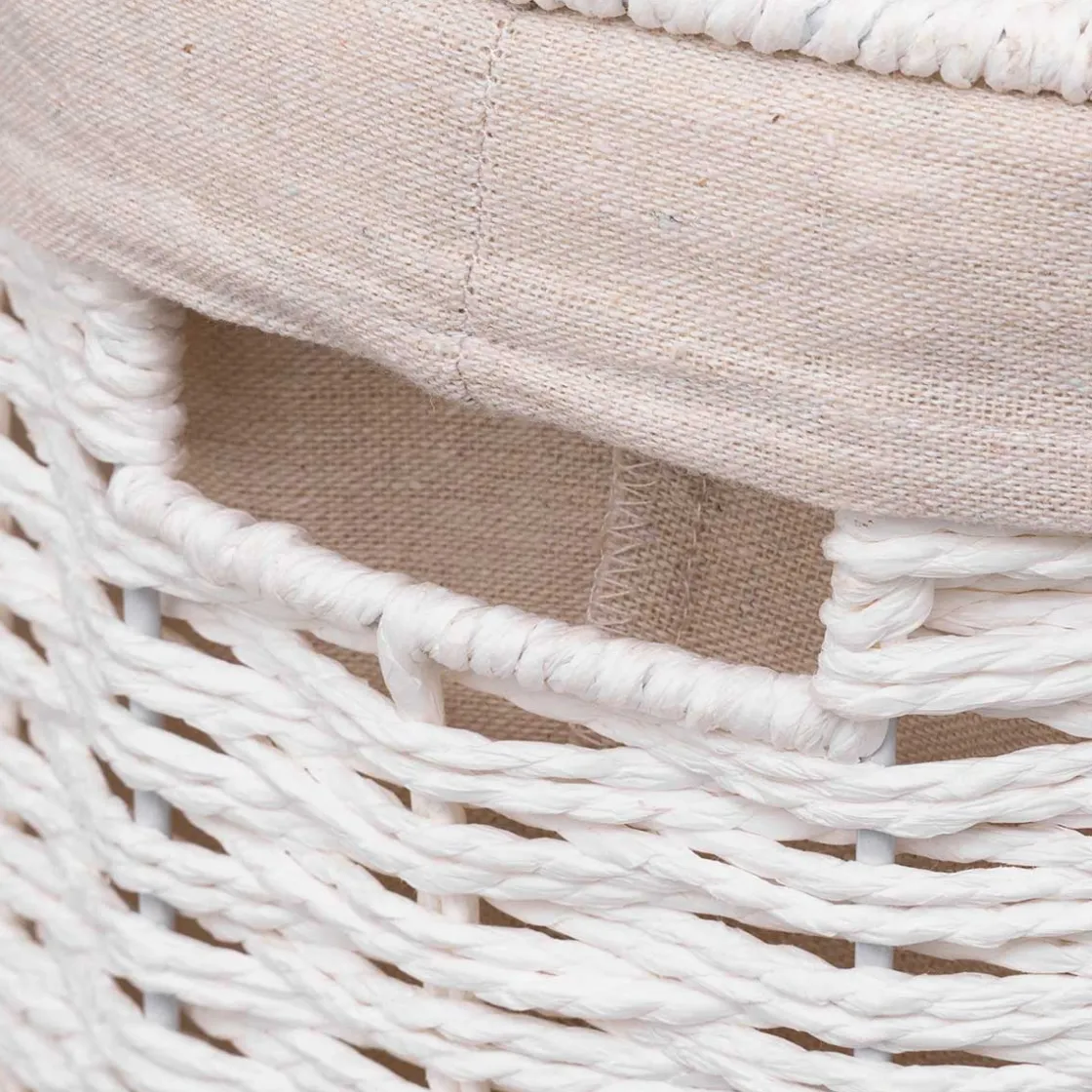 5five Cestas Para La Ropa Sucia>Cesto P/Colada Blanco 40L