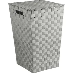 5five Cestas Para La Ropa Sucia>Cesto P/Ropa Sucia Poliéster/Metal Gris