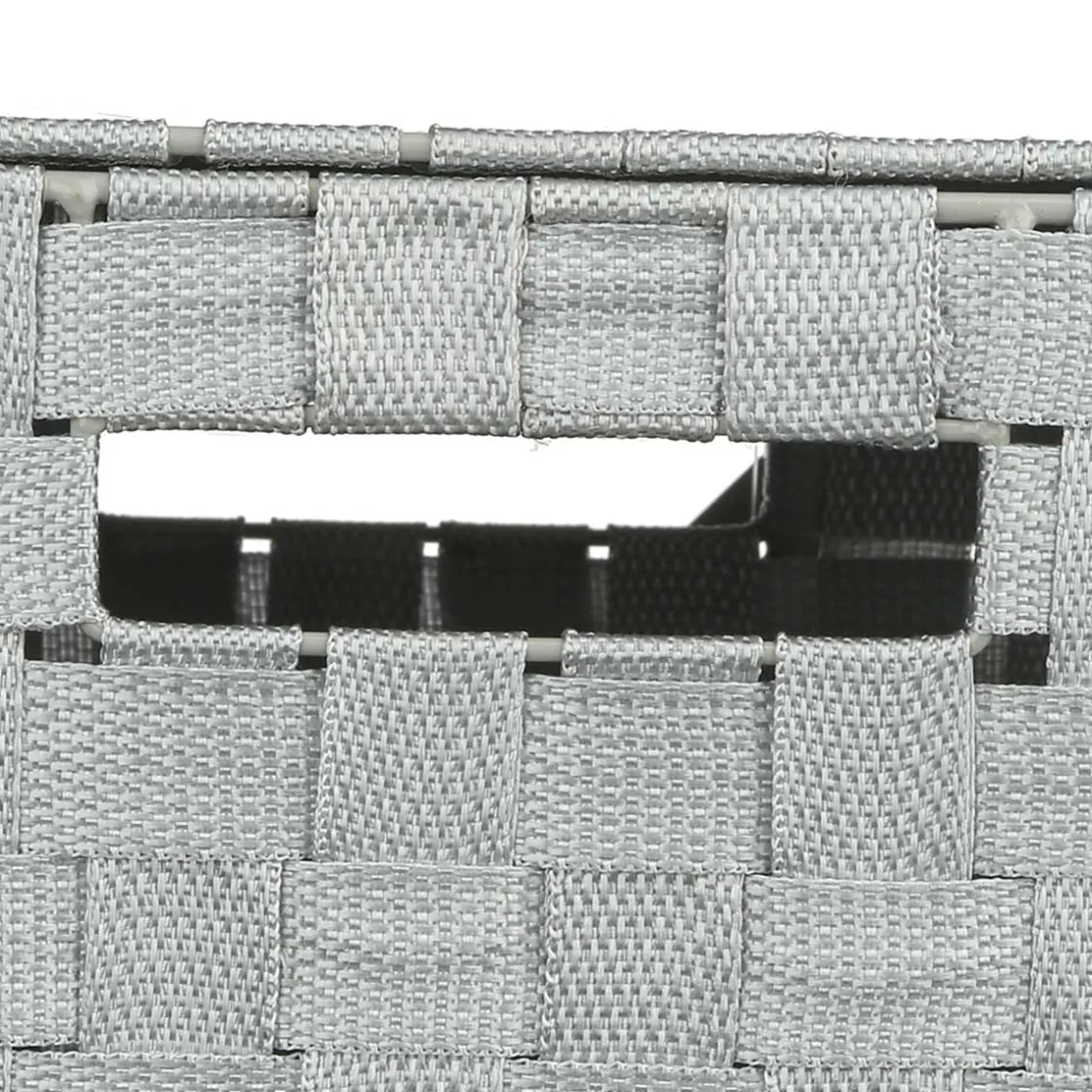 5five Cestas Para La Ropa Sucia>Cesto P/Ropa Sucia Poliéster/Metal Gris