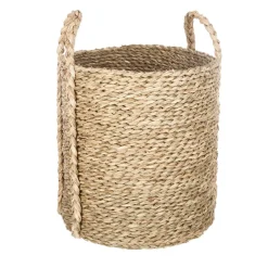 atmosphera Cestas Y Baúles|Estilo Rústico>Cesto Seagrass Con Asas 30x27x30Cm