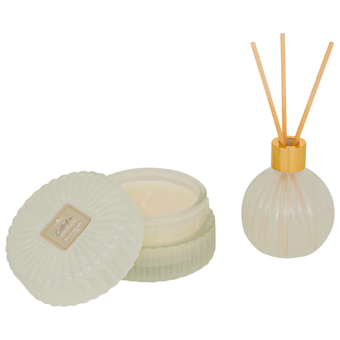atmosphera Ambientadores>Coffret ambientador y vela COLLECTION thé blanc