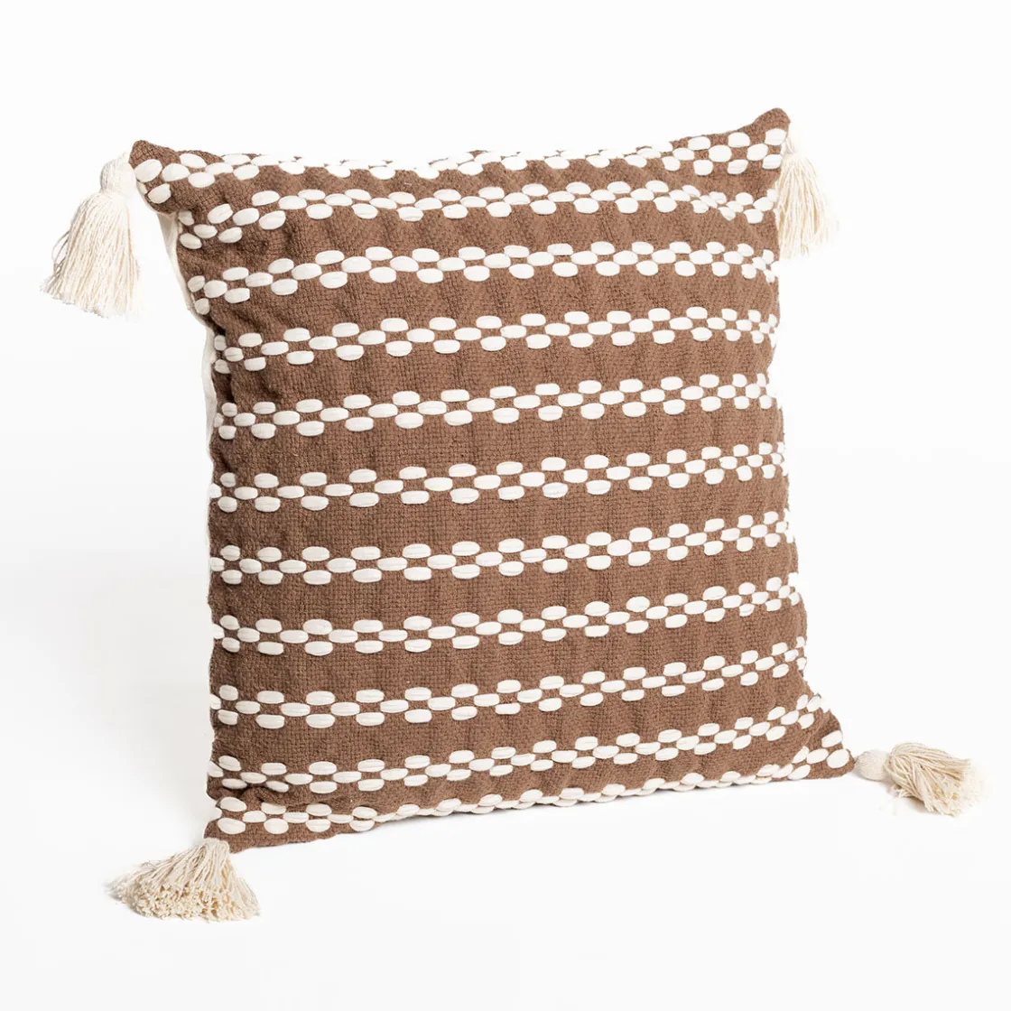 hôma Cojines Y Fundas Decorativas>Cojín BRAID marrón 45x45cm