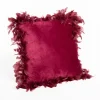 Cojines Y Fundas Decorativas>Cojín burdeos de terciopelo 40x40cm