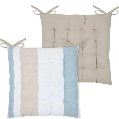Cojines Y Fundas Decorativas>Cojín de silla HARBOR azul 38x38cm