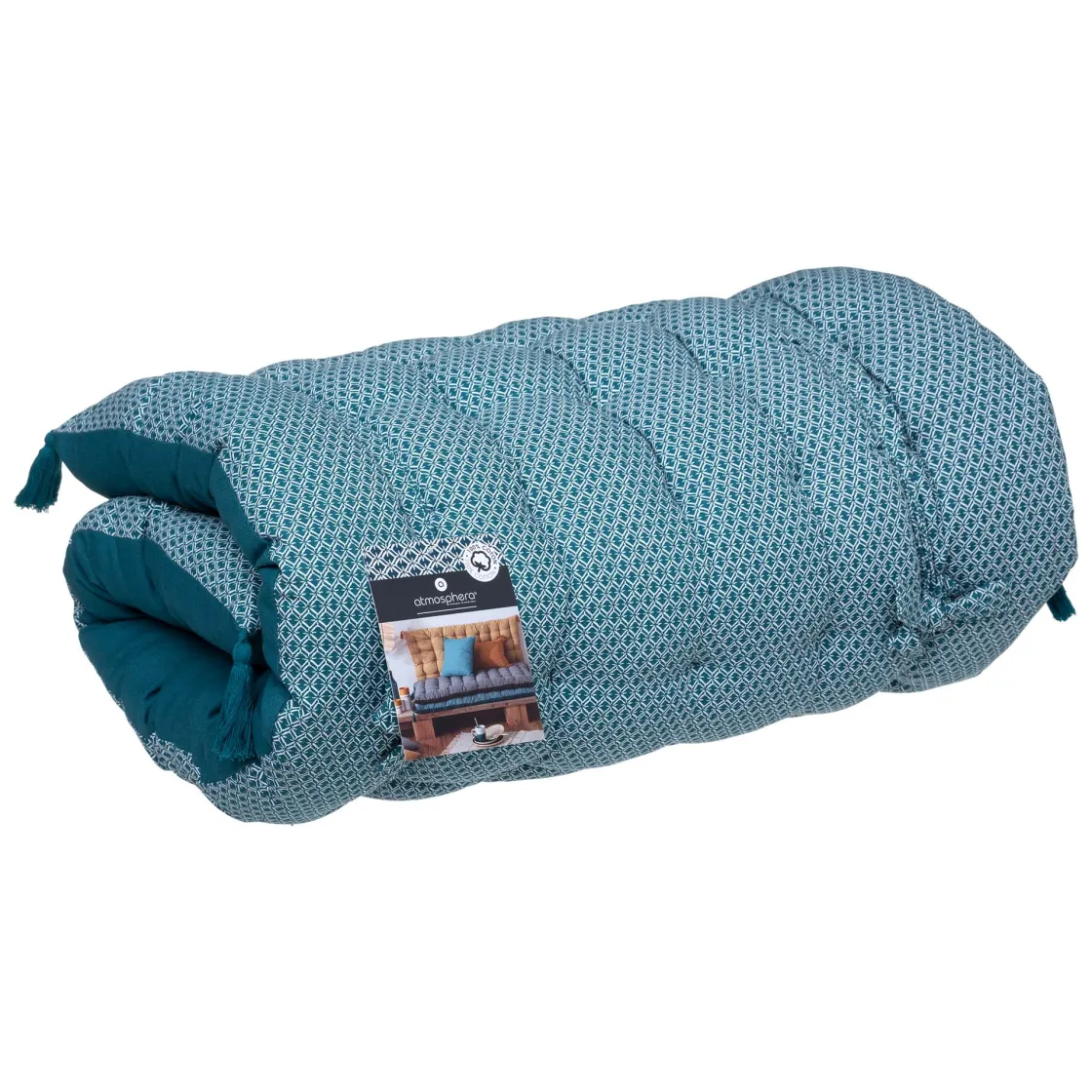 atmosphera Cojines Y Fundas Decorativas>Cojín De Suelo Otto Azul 60x120Cm
