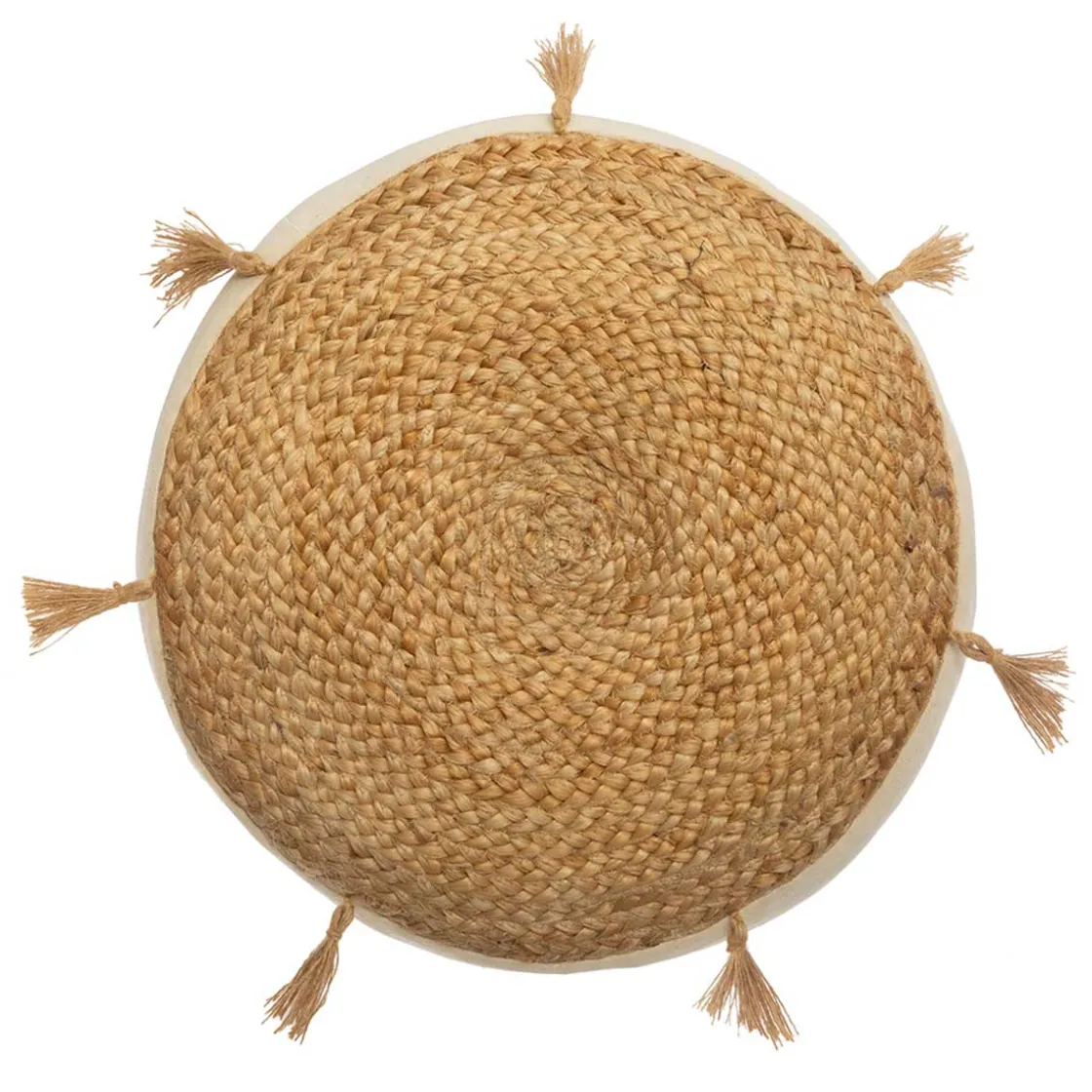 atmosphera Cojines Y Fundas Decorativas>Cojín De Suelo Rituality Yute 38Cm