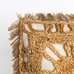 Cojines Y Fundas Decorativas>Cojín DELIJUTE beige de algodón 45x45cm