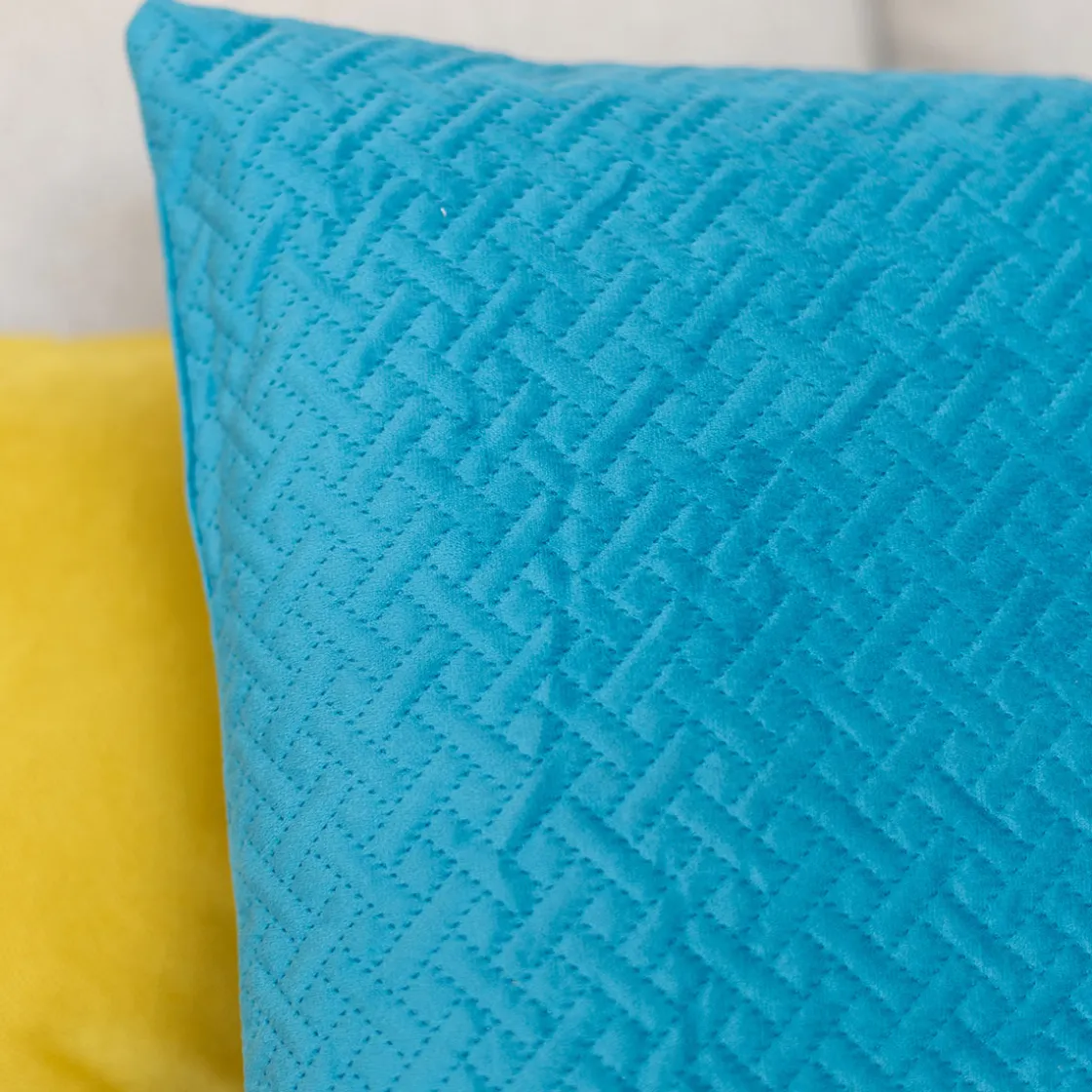 atmosphera Cojines Y Fundas Decorativas>Cojín Dolce De Terciopelo Azul 38x58Cm