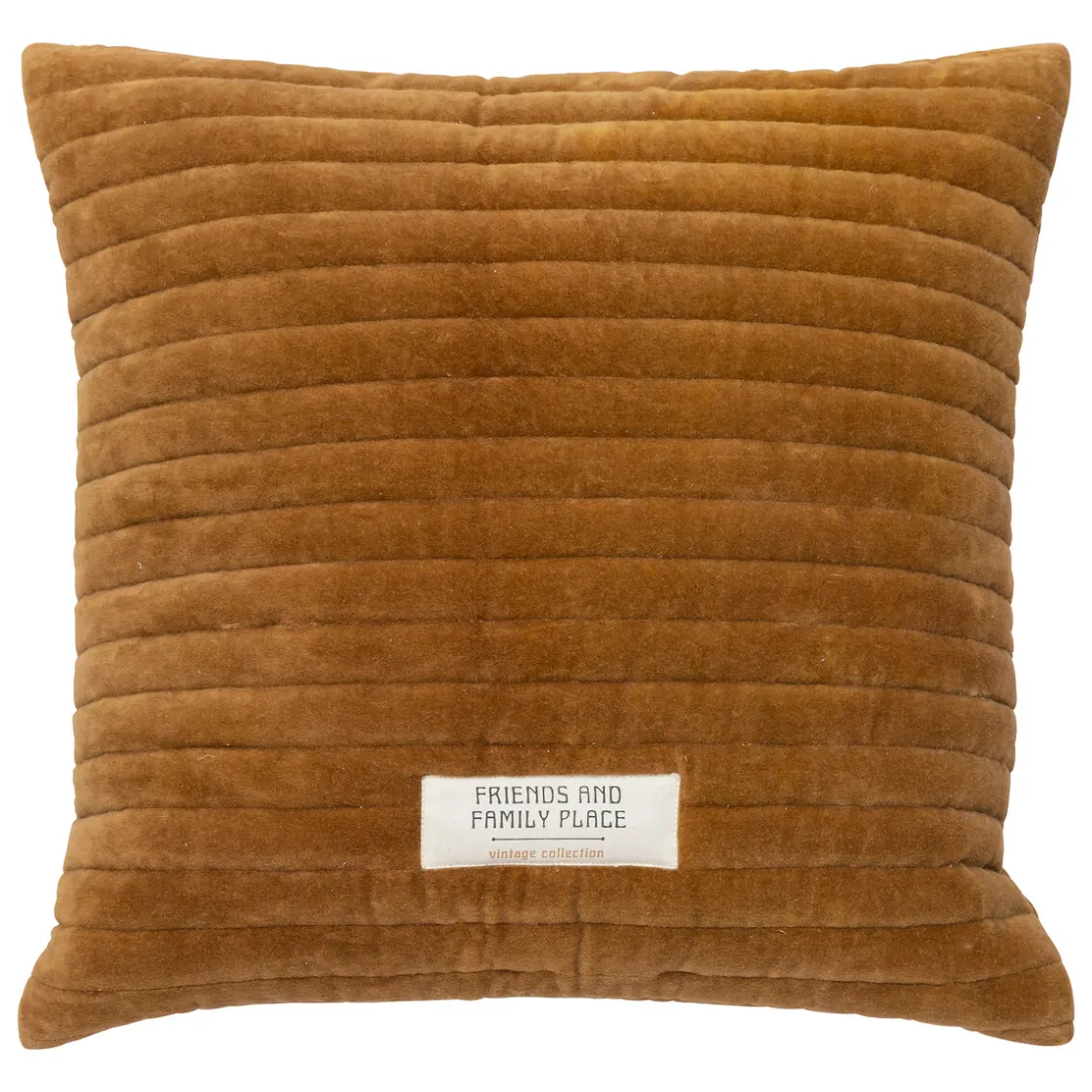 atmosphera Cojines Y Fundas Decorativas>Cojín Ocre Con Patch 45x45cm