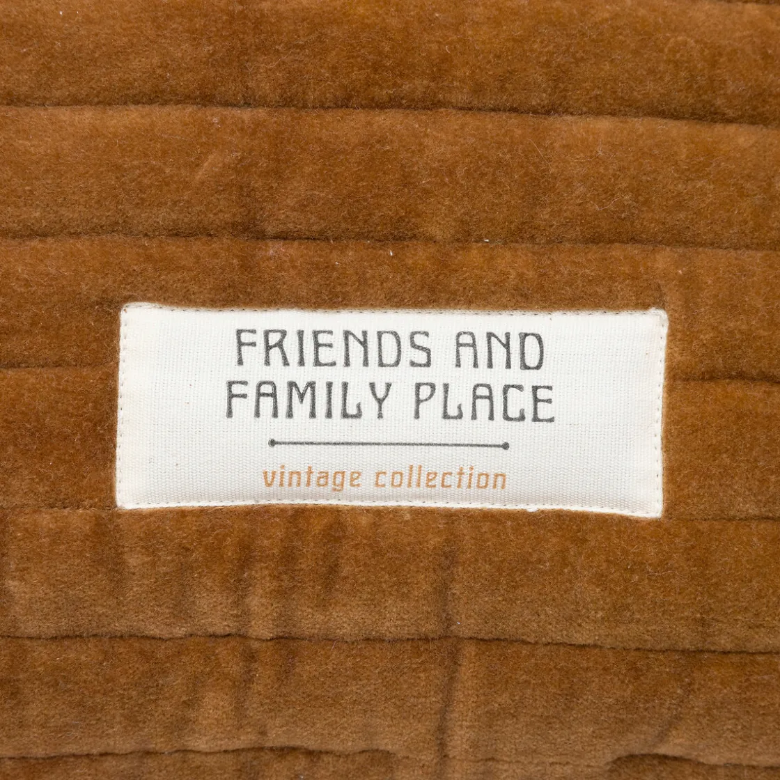 atmosphera Cojines Y Fundas Decorativas>Cojín Ocre Con Patch 45x45cm