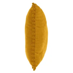 atmosphera Cojines Y Fundas Decorativas>Cojín Ocre Con Pompones 40x40Cm