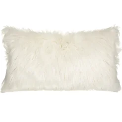 atmosphera Cojines Y Fundas Decorativas>Cojín Oslo Marfil Con Pelo 35x75Cm