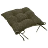 atmosphera Cojines Y Fundas Decorativas>Cojín Para Silla Bouclette Verde 38x38cm