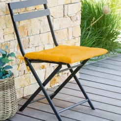 hespéride Textil De Jardín>Cojín p/silla exterior KORAI 4 puntos mostaza