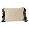 atmosphera Cojines Y Fundas Decorativas>Cojín SAIDIA beige con pompones 35x50Cm