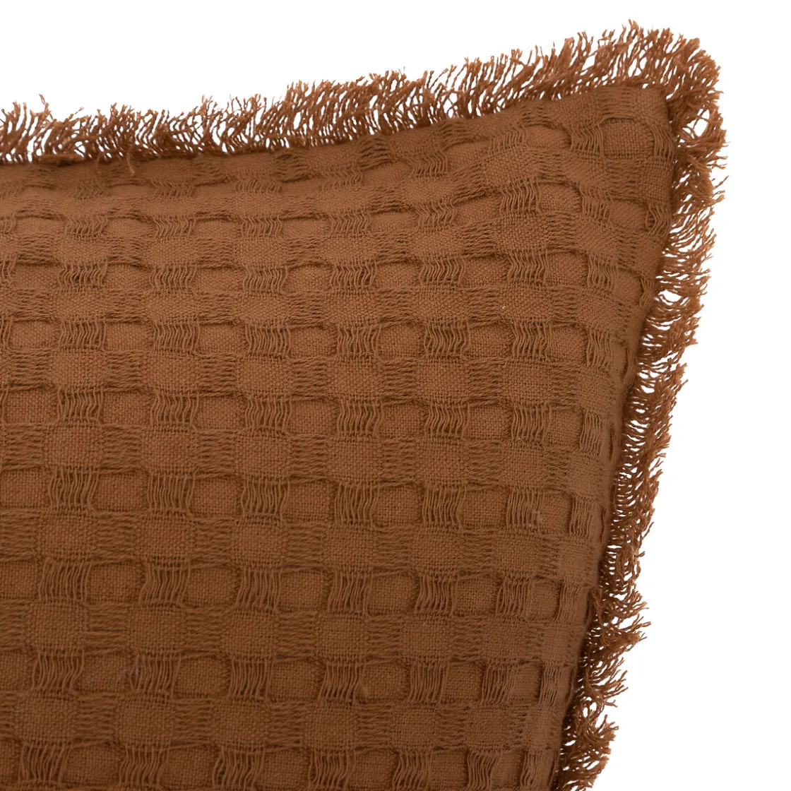atmosphera Cojines Y Fundas Decorativas>Cojín The Floral Waffle Terracota 45x45cm