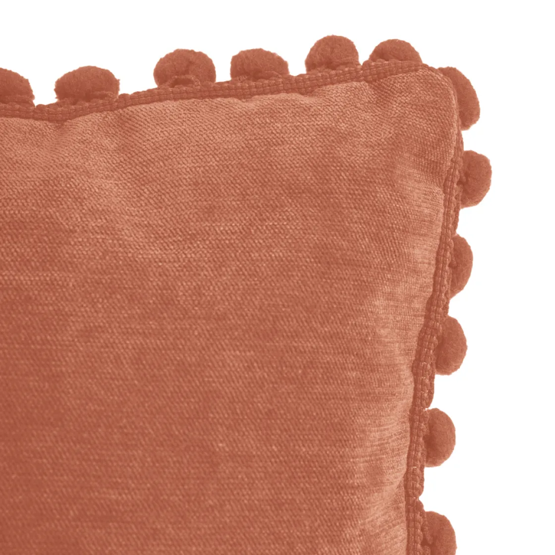 atmosphera Cojines Y Fundas Decorativas>Cojín Tierra Con Pompones 40x40Cm