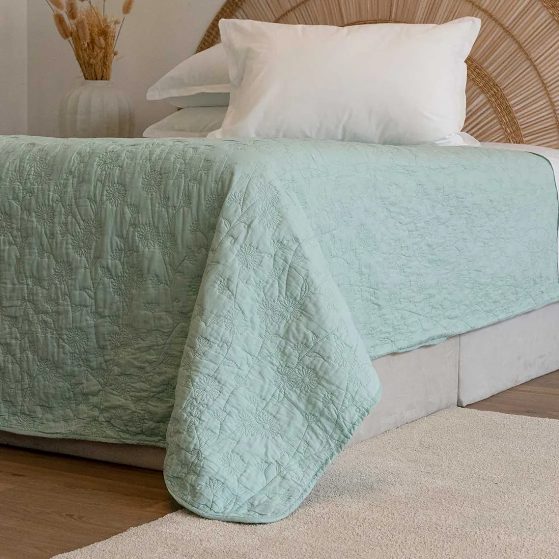 Edredones Y Colchas>Colcha DAISY azul 220x240cm
