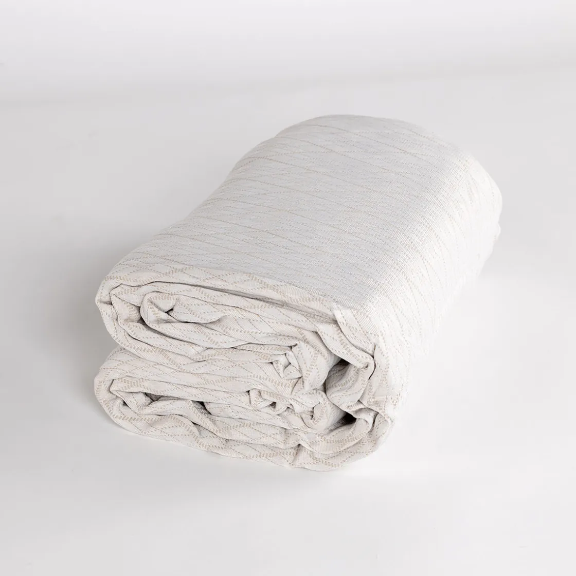 Edredones Y Colchas>Colcha Rombos Blanca 240x260Cm