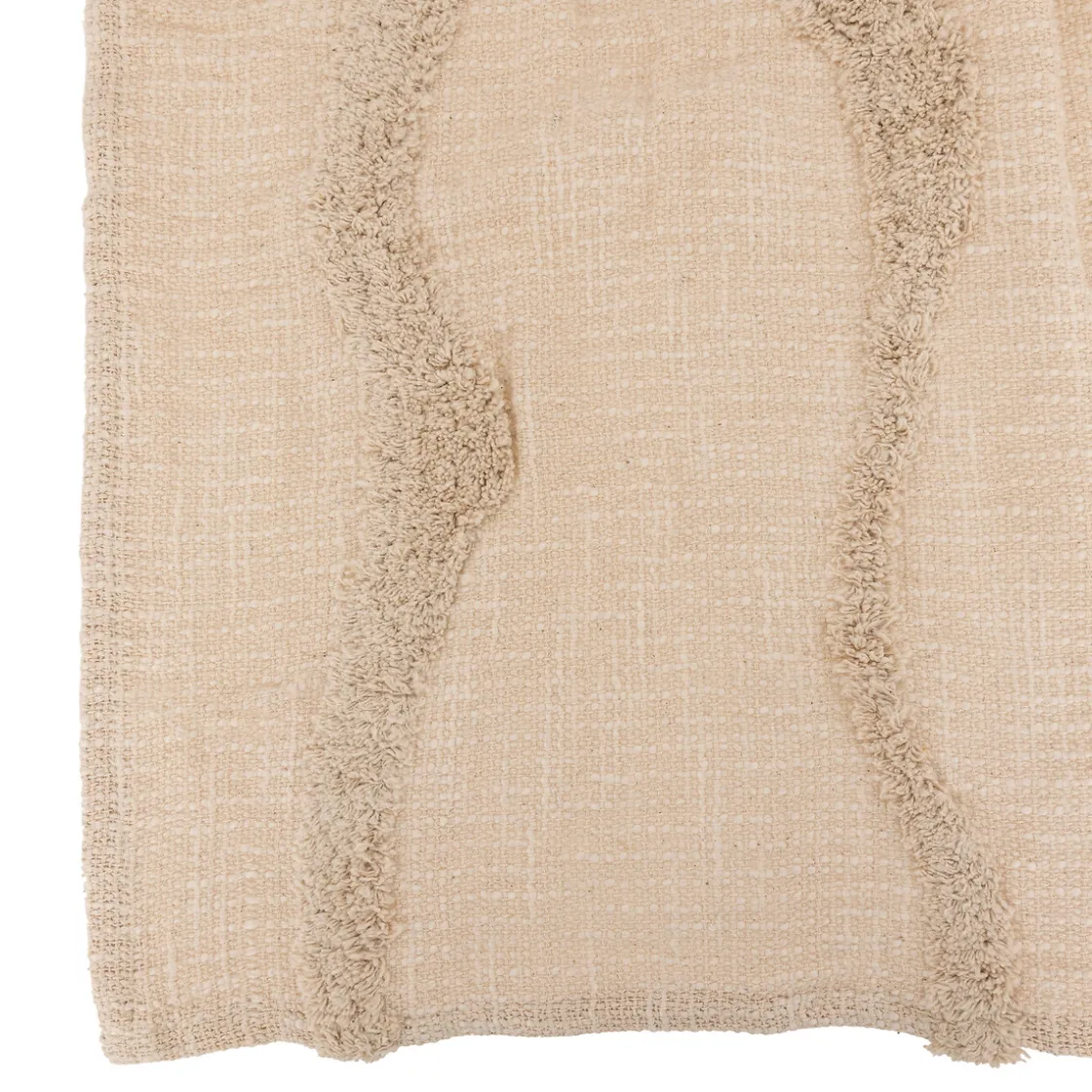 atmosphera Edredones Y Colchas>Colcha Slub Con Tuft Beige 240x260cm
