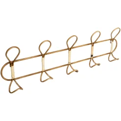 atmosphera Perchas Y Travesaños|Estilo Étnico>Colgador De Pared De Metal 76x7.5x22.5Cm