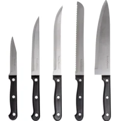 secret d'gourmet Placas Calefactoras Y Tablas De Cortar>Conjunto de 14 cuchillos de cocina con soporte