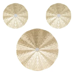 atmosphera Lienzos Y Cuadros Decorativos|Estilo Oriental>Conjunto de 3 marcos decorativos de metal LESLIE
