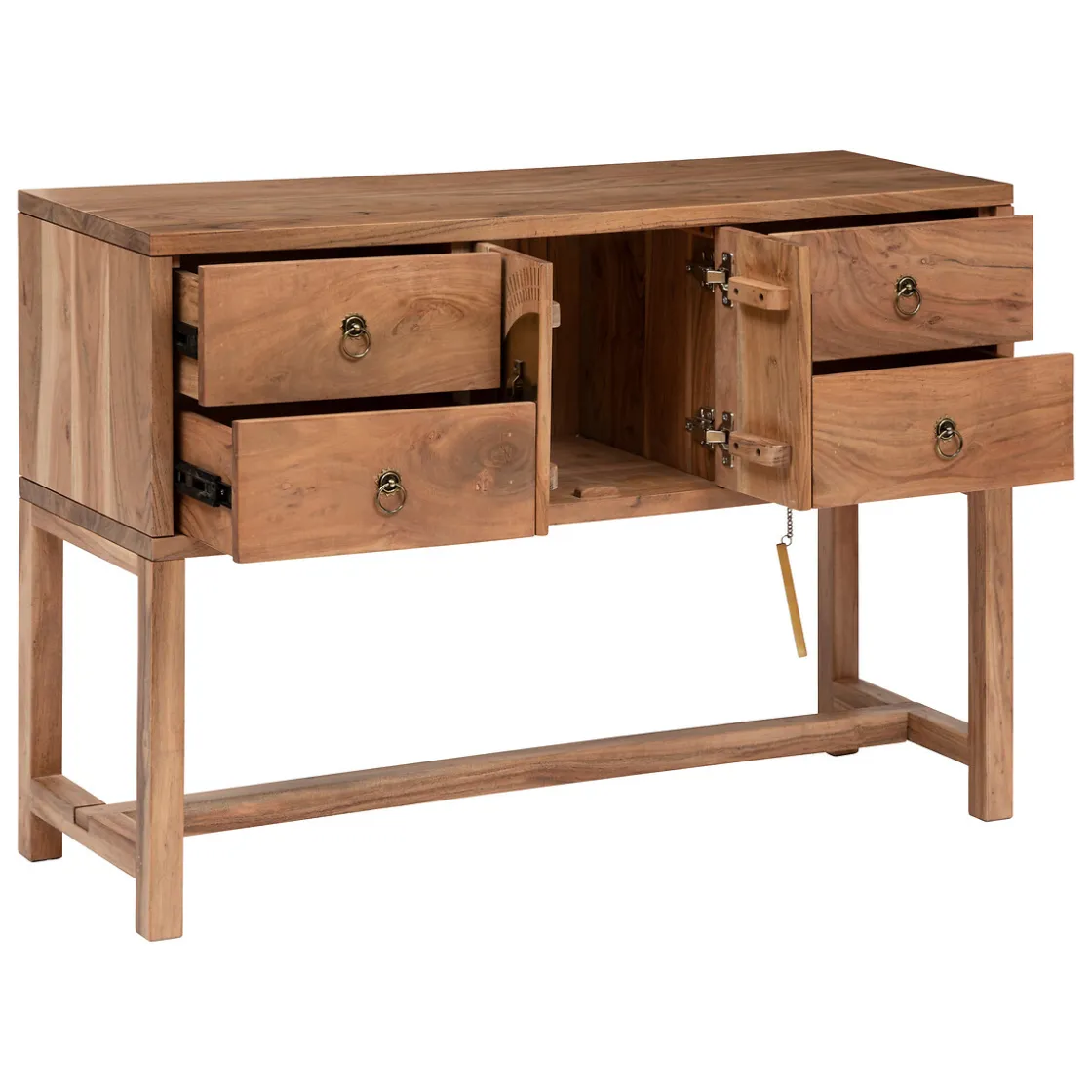 atmosphera Aparadores Y Consolas|Estilo Oriental>Consola 4Cajones Y 2Puertas 112x40x79Cm