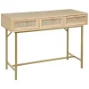 atmosphera Aparadores Y Consolas>Consola RAYO beige con 3 cajones