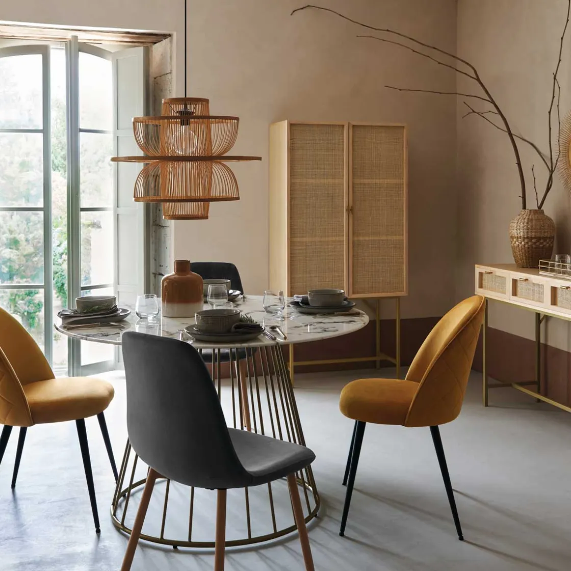 atmosphera Aparadores Y Consolas>Consola RAYO beige con 3 cajones