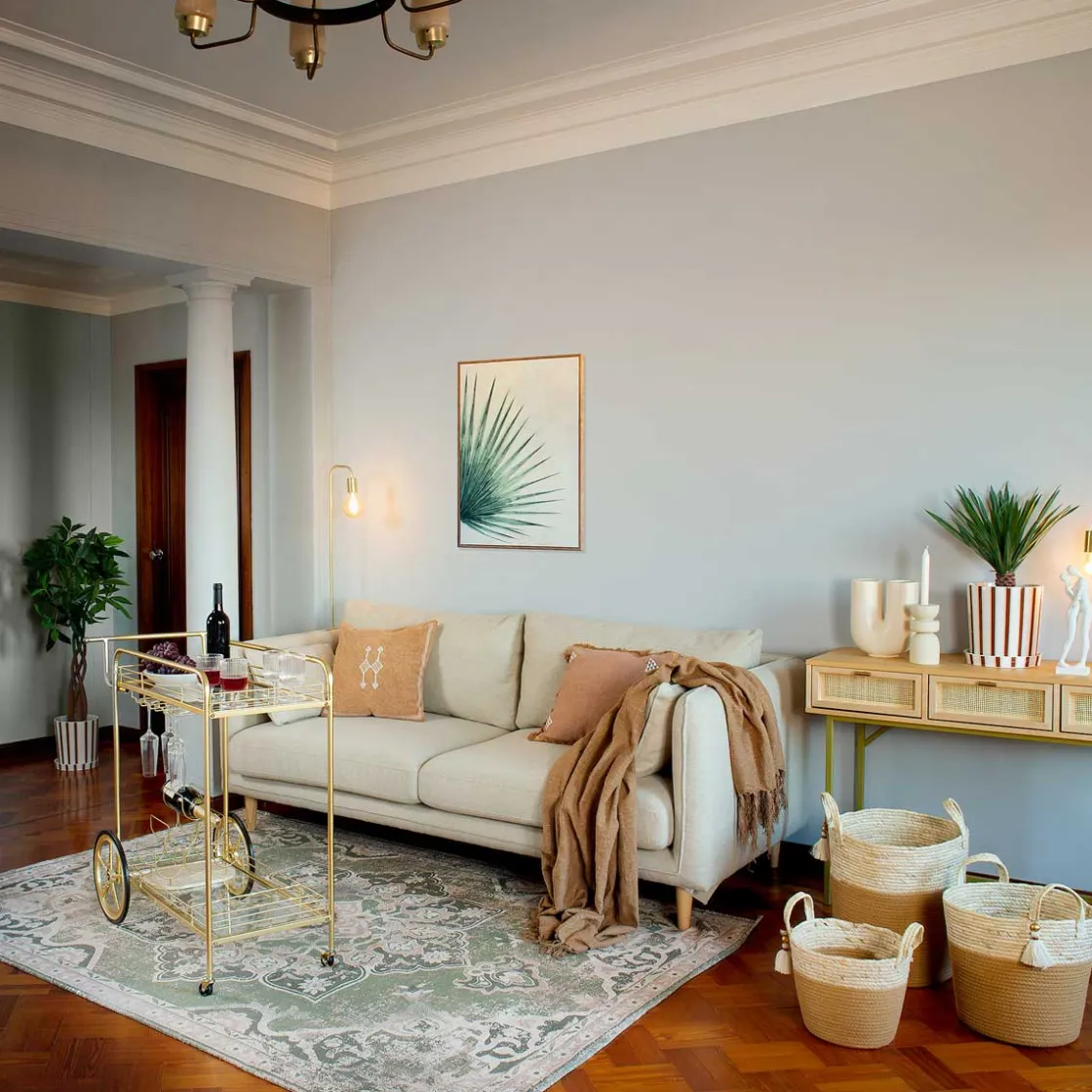 atmosphera Aparadores Y Consolas>Consola RAYO beige con 3 cajones