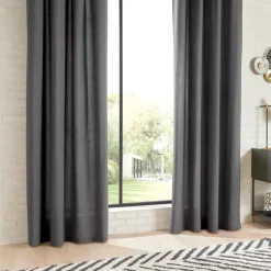 atmosphera Cortinas>Cortina ANJALI gris oscuro 135x240cm