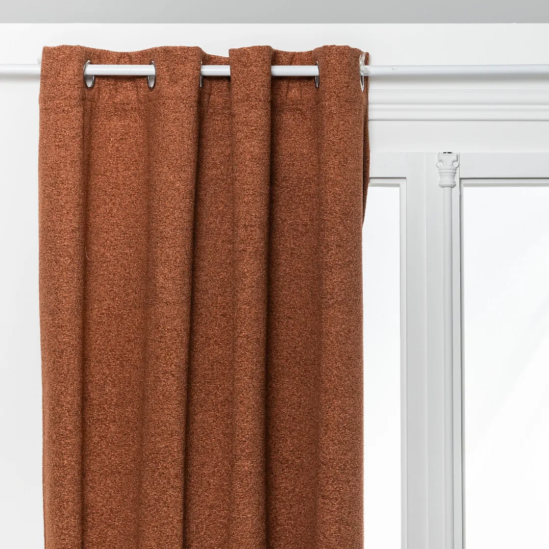 atmosphera Cortinas>Cortina Bouclette Terracota 140x260cm