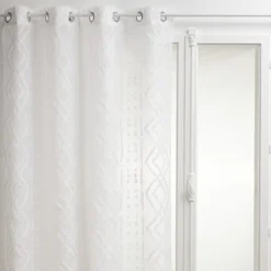 atmosphera Cortinas>Cortina Jacquard Sama Blanco