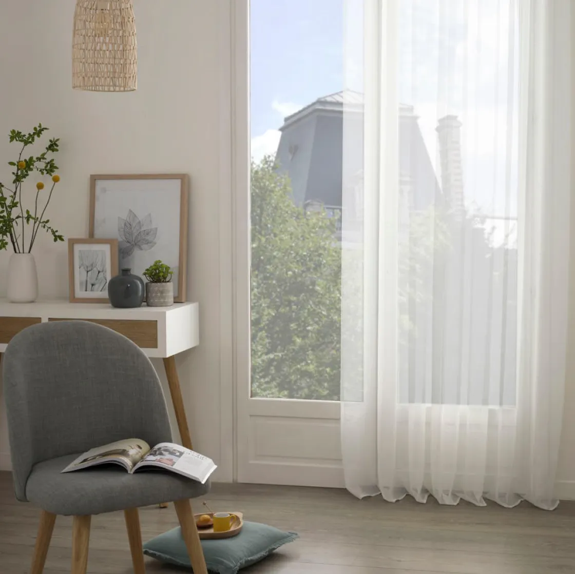 atmosphera Cortinas>Cortina Moly Blanca 135x240Cm