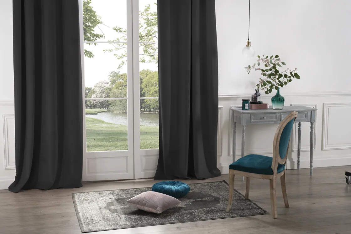 atmosphera Cortinas>Cortina Opaca Gris 140x260Cm