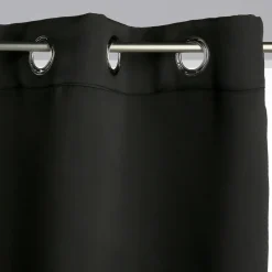 atmosphera Cortinas>Cortina Opaca Negra 140x260Cm