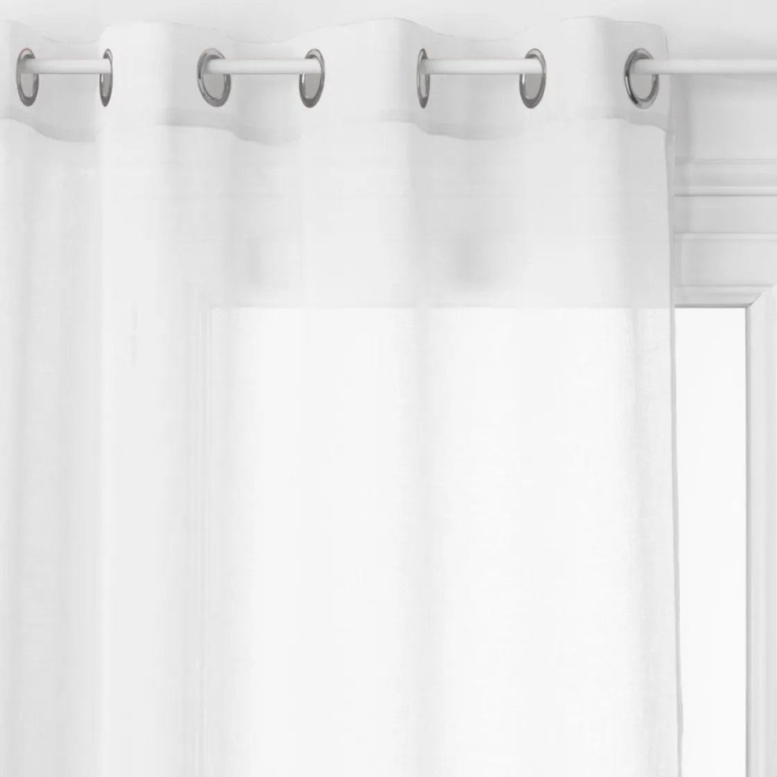 atmosphera Cortinas>Cortina Organza Blanca 140x240Cm