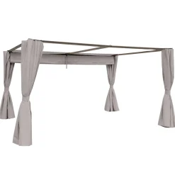 hespéride Pérgolas>Cortinas Para Pérgola Palmera Gris 3x4M