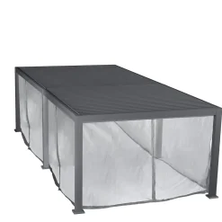 hespéride Pérgolas>Cortinas y mosquiteras para pérgola ÉVORA graphite