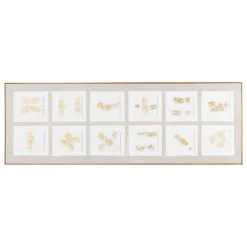 atmosphera Lienzos Y Cuadros Decorativos>Cuadro 3D CURTIS taupe 51.6x151.7cm
