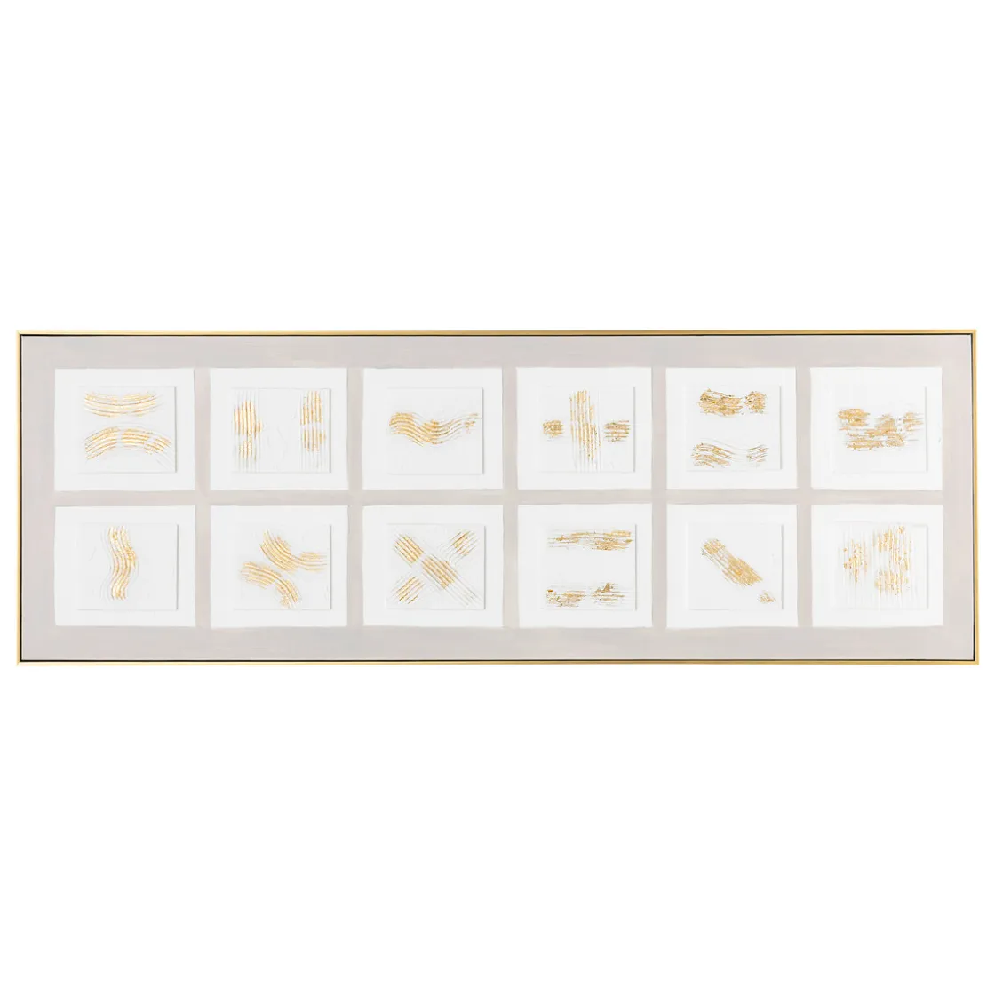 atmosphera Lienzos Y Cuadros Decorativos>Cuadro 3D CURTIS taupe 51.6x151.7cm