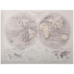 atmosphera Lienzos Y Cuadros Decorativos>Cuadro Deco Mapamundi 58x78Cm